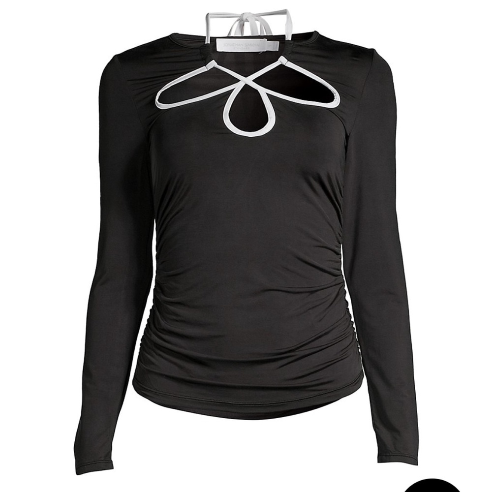 Jonathan Simkhai Standard Arti teardrop cut out top